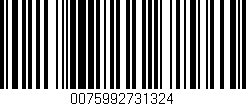 Código de barras (EAN, GTIN, SKU, ISBN): '0075992731324'