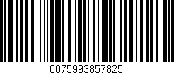 Código de barras (EAN, GTIN, SKU, ISBN): '0075993857825'