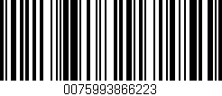 Código de barras (EAN, GTIN, SKU, ISBN): '0075993866223'