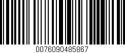 Código de barras (EAN, GTIN, SKU, ISBN): '0076090485867'