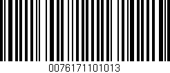 Código de barras (EAN, GTIN, SKU, ISBN): '0076171101013'