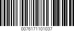 Código de barras (EAN, GTIN, SKU, ISBN): '0076171101037'