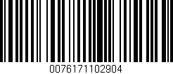 Código de barras (EAN, GTIN, SKU, ISBN): '0076171102904'