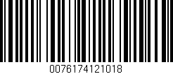 Código de barras (EAN, GTIN, SKU, ISBN): '0076174121018'