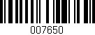 Código de barras (EAN, GTIN, SKU, ISBN): '007650'
