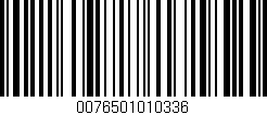 Código de barras (EAN, GTIN, SKU, ISBN): '0076501010336'