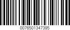 Código de barras (EAN, GTIN, SKU, ISBN): '0076501347395'
