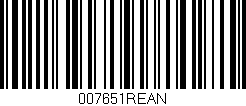 Código de barras (EAN, GTIN, SKU, ISBN): '007651REAN'