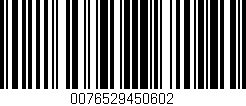 Código de barras (EAN, GTIN, SKU, ISBN): '0076529450602'