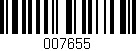 Código de barras (EAN, GTIN, SKU, ISBN): '007655'