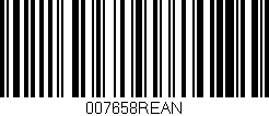 Código de barras (EAN, GTIN, SKU, ISBN): '007658REAN'