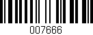 Código de barras (EAN, GTIN, SKU, ISBN): '007666'