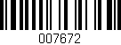 Código de barras (EAN, GTIN, SKU, ISBN): '007672'