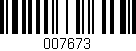 Código de barras (EAN, GTIN, SKU, ISBN): '007673'