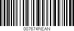 Código de barras (EAN, GTIN, SKU, ISBN): '007674REAN'