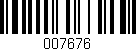 Código de barras (EAN, GTIN, SKU, ISBN): '007676'