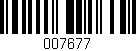 Código de barras (EAN, GTIN, SKU, ISBN): '007677'