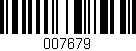 Código de barras (EAN, GTIN, SKU, ISBN): '007679'