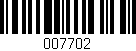Código de barras (EAN, GTIN, SKU, ISBN): '007702'