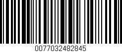 Código de barras (EAN, GTIN, SKU, ISBN): '0077032482845'