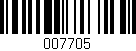 Código de barras (EAN, GTIN, SKU, ISBN): '007705'