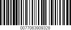 Código de barras (EAN, GTIN, SKU, ISBN): '0077063909328'