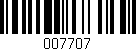 Código de barras (EAN, GTIN, SKU, ISBN): '007707'