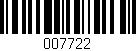 Código de barras (EAN, GTIN, SKU, ISBN): '007722'