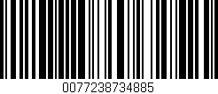 Código de barras (EAN, GTIN, SKU, ISBN): '0077238734885'