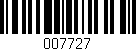 Código de barras (EAN, GTIN, SKU, ISBN): '007727'
