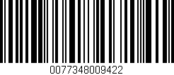 Código de barras (EAN, GTIN, SKU, ISBN): '0077348009422'