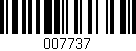 Código de barras (EAN, GTIN, SKU, ISBN): '007737'
