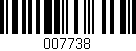 Código de barras (EAN, GTIN, SKU, ISBN): '007738'