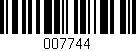 Código de barras (EAN, GTIN, SKU, ISBN): '007744'