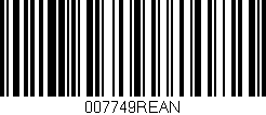 Código de barras (EAN, GTIN, SKU, ISBN): '007749REAN'