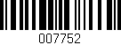 Código de barras (EAN, GTIN, SKU, ISBN): '007752'
