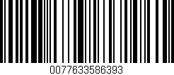 Código de barras (EAN, GTIN, SKU, ISBN): '0077633586393'