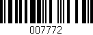 Código de barras (EAN, GTIN, SKU, ISBN): '007772'