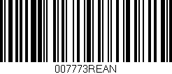 Código de barras (EAN, GTIN, SKU, ISBN): '007773REAN'