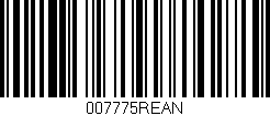 Código de barras (EAN, GTIN, SKU, ISBN): '007775REAN'