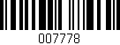 Código de barras (EAN, GTIN, SKU, ISBN): '007778'