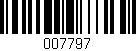 Código de barras (EAN, GTIN, SKU, ISBN): '007797'