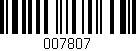 Código de barras (EAN, GTIN, SKU, ISBN): '007807'