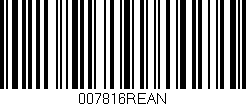 Código de barras (EAN, GTIN, SKU, ISBN): '007816REAN'