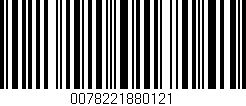 Código de barras (EAN, GTIN, SKU, ISBN): '0078221880121'