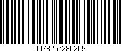 Código de barras (EAN, GTIN, SKU, ISBN): '0078257280209'
