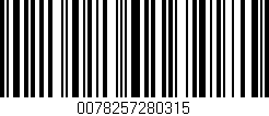 Código de barras (EAN, GTIN, SKU, ISBN): '0078257280315'