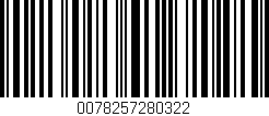 Código de barras (EAN, GTIN, SKU, ISBN): '0078257280322'