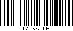Código de barras (EAN, GTIN, SKU, ISBN): '0078257281350'