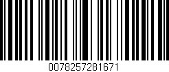 Código de barras (EAN, GTIN, SKU, ISBN): '0078257281671'